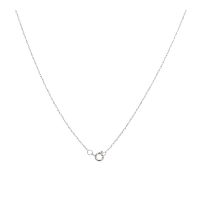 1/4 ctw 14K White Gold Sapphire Pendant Necklace