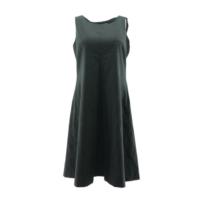 Black Solid Mini Dress