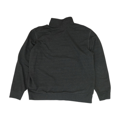 Gray Solid 1/4 Zip Pullover