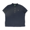 Navy Solid Short Sleeve Polo