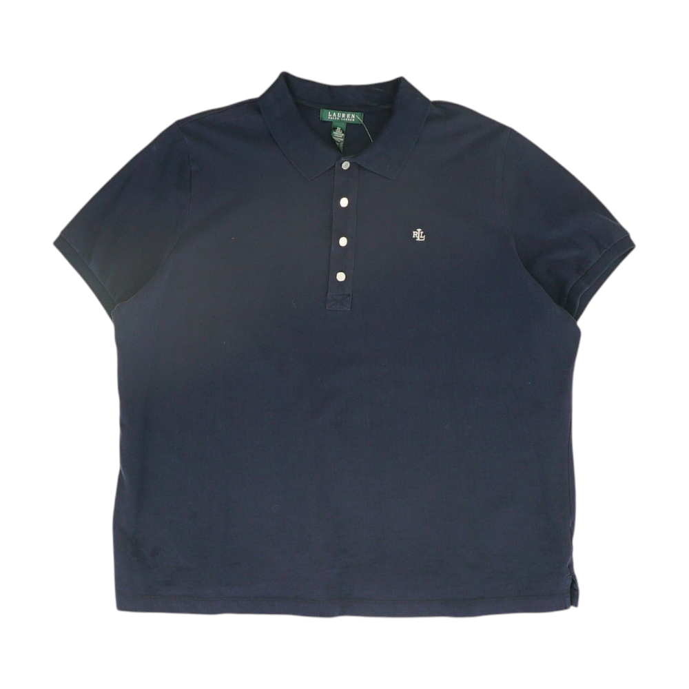 Navy Solid Short Sleeve Polo