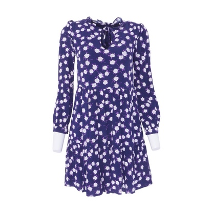 Navy Floral Mini Dress