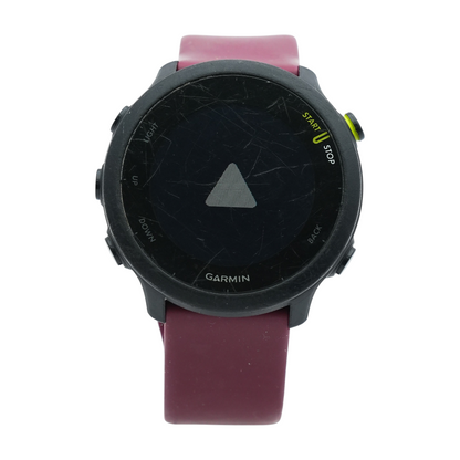 42mm Forerunner 55 Black Smartwatch Burgundy Band S/M