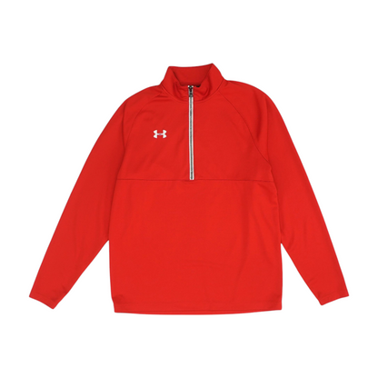 Red Solid 1/4 Zip Pullover
