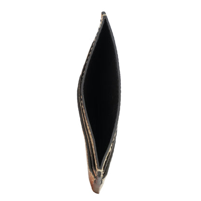 Metallic Gold Laminated Lizard GG Marmont Card Case