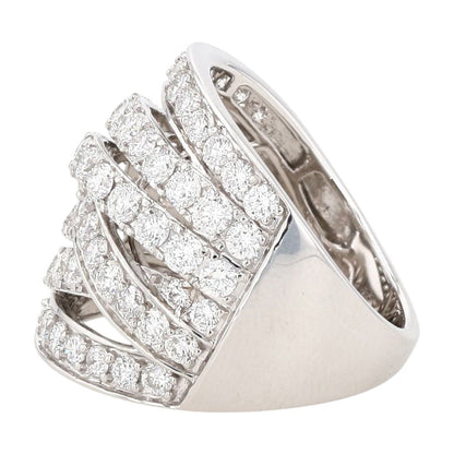 3 ctw 14K White Gold Lab Grown Diamond Statement Ring