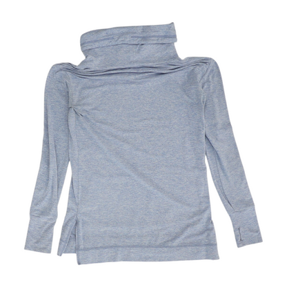 Blue Solid Sweatshirt Pullover