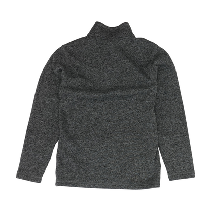 Gray Solid 1/4 Zip Pullover