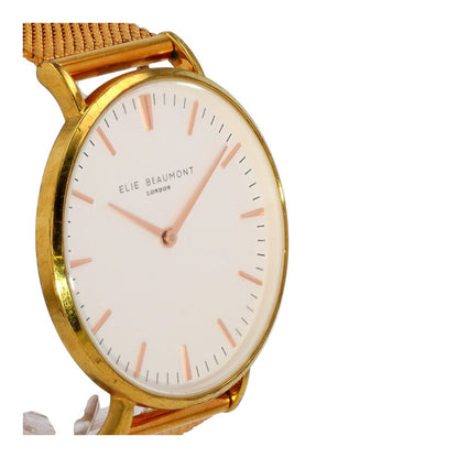 Women's Gold Tone Oxford Large Stainless Steel Watch