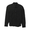 Black Plaid Flannel Button Down