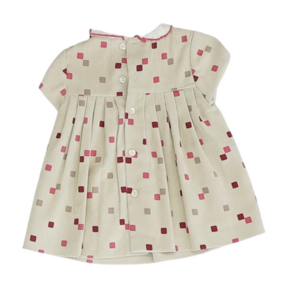 Beige Print Dress