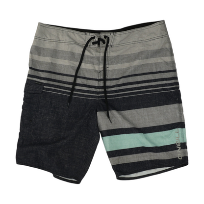 Gray Striped Swim Bottom