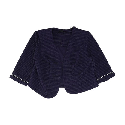 Purple Solid Blazer