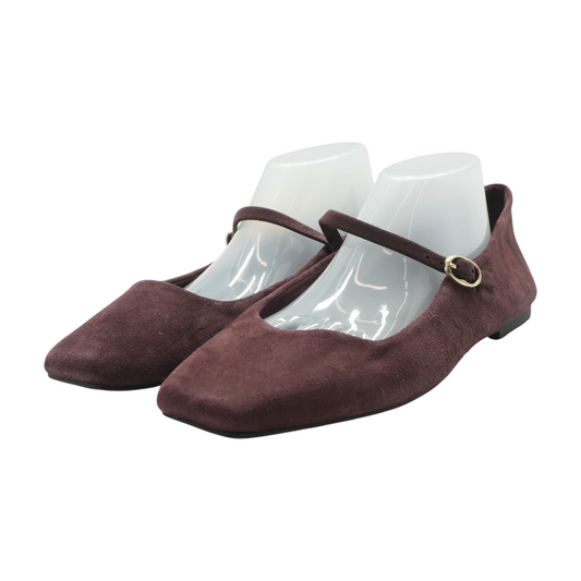 Burgundy Slip-On Flats