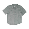Gray Plaid Short Sleeve Button Down