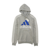 adidas Gray Solid Hoodie Pullover – Image 1