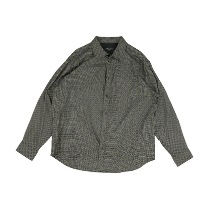 Gray Check Long Sleeve Button Down