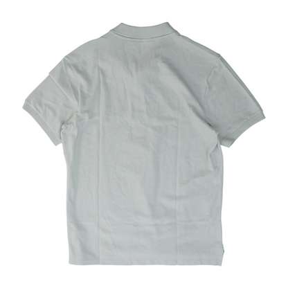 Gray Solid Short Sleeve Polo