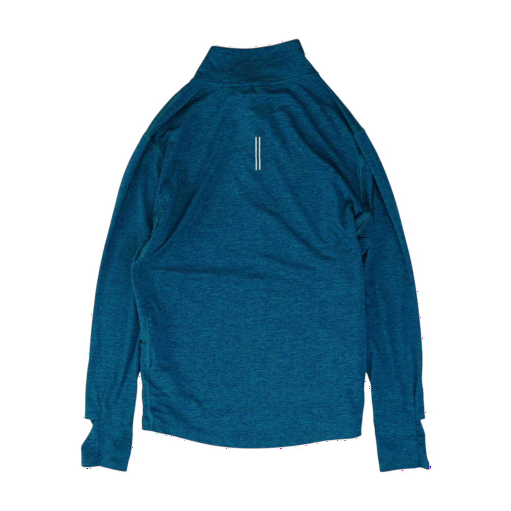 Teal Solid 1/4 Zip Pullover