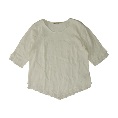 White Petite Blouse