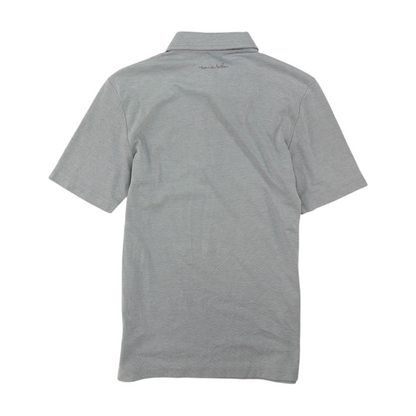 Travis Mathew Gray Striped Short Sleeve Polo – Image 2
