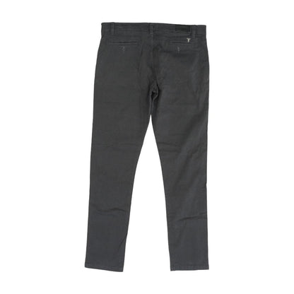 Gray Solid Chino Pants