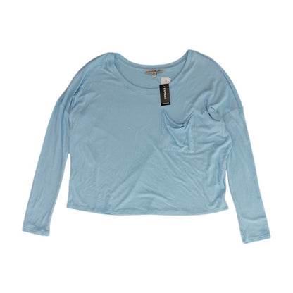 Blue Solid Crewneck T-Shirt