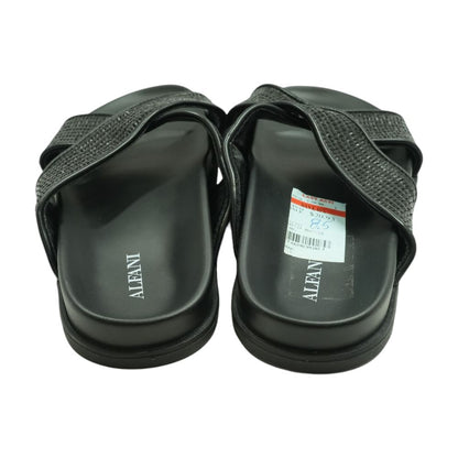 Black Casual Slide Sandals
