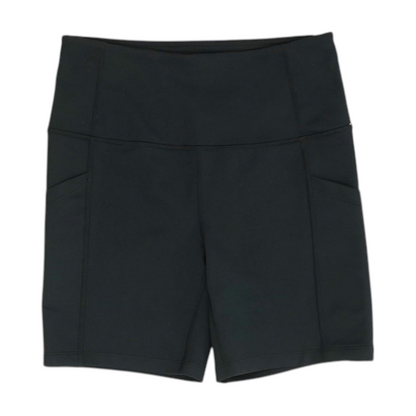 Black Solid Active Shorts