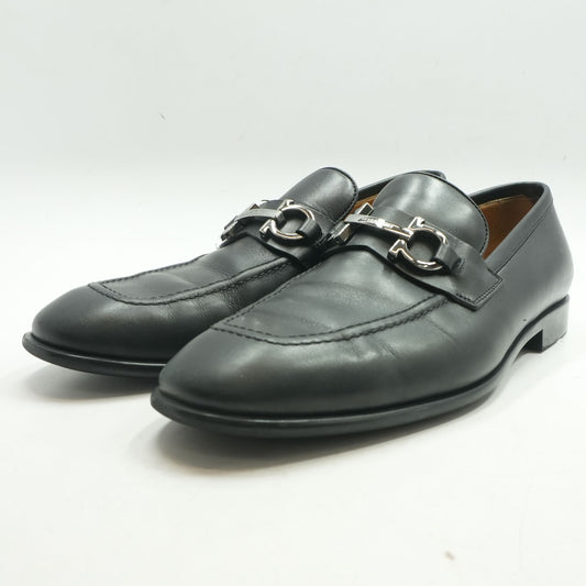 Black Moccasin with Gancini Ornament