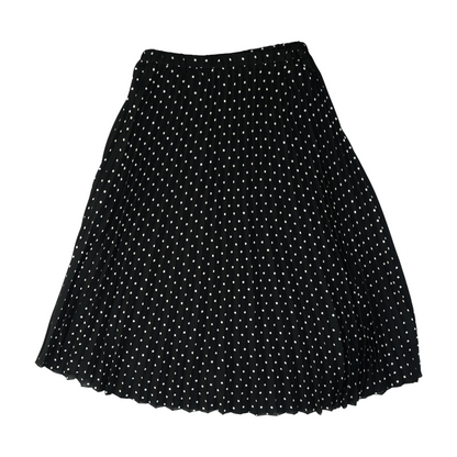 Black Polka Dot Midi Skirt
