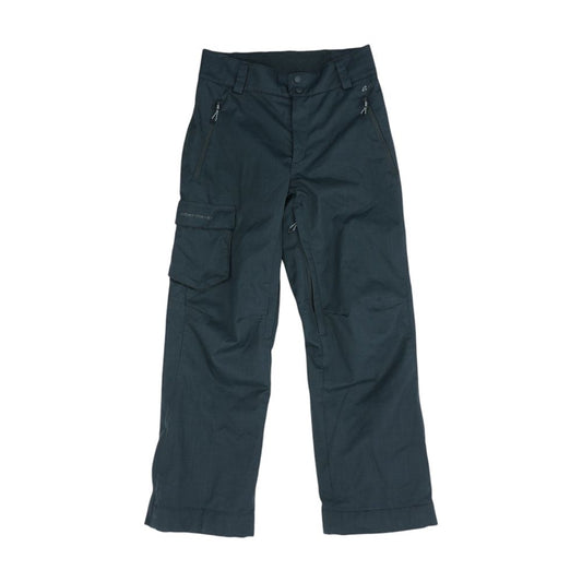 Black Solid Active Pants