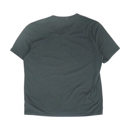 Black Solid Henley T-Shirt