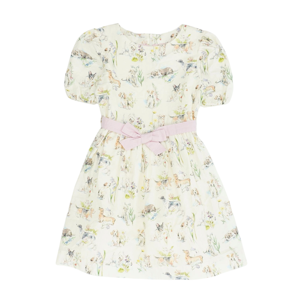 Beige Print Dress