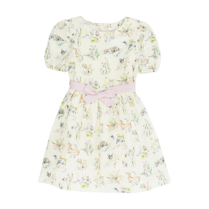Beige Print Dress