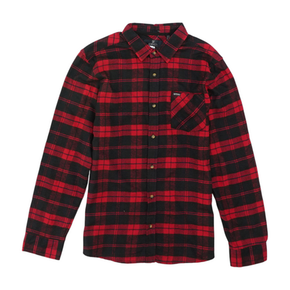 Red Plaid Flannel Button Down