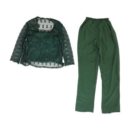 Green Solid Sleeveless Blouse