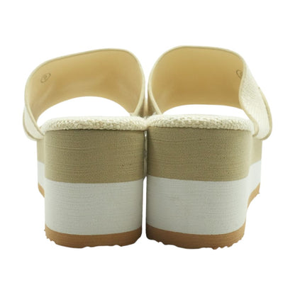 Ivory Wedged Sandals