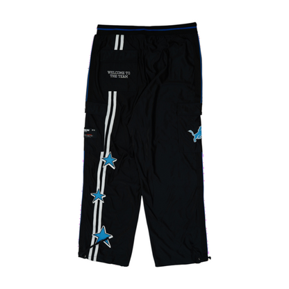 Black Graphic Regular Pants