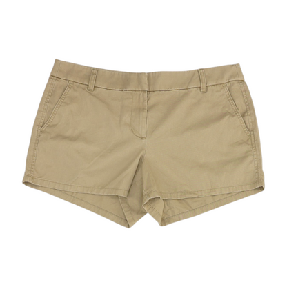 Tan Solid Chino Shorts