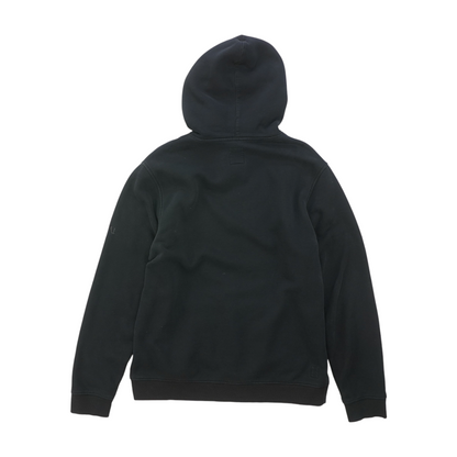 Black Solid Hoodie Pullover