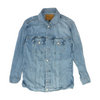 Blue Solid Denim Jacket