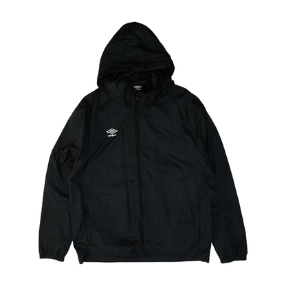 Black Solid Rain Jacket