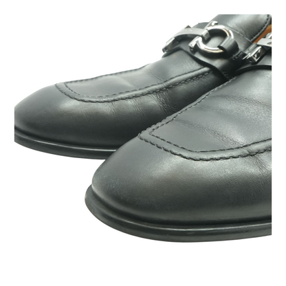 Black Moccasin with Gancini Ornament