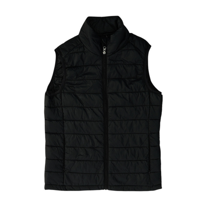 Black Solid Active Vest
