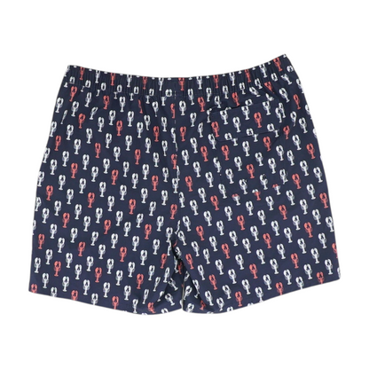 Navy Graphic Swim Bottom