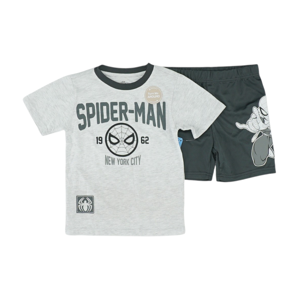 Gray Short Sleeve Set