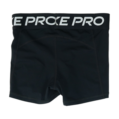Black Solid Active Shorts