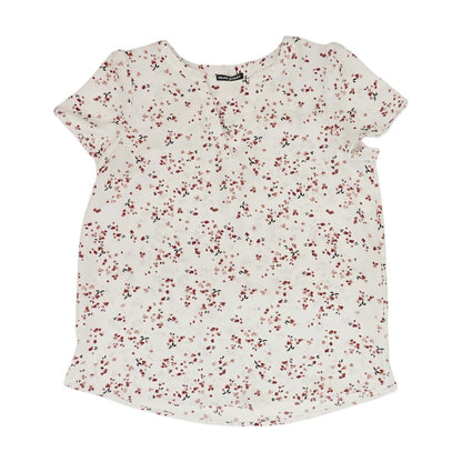 White Floral Blouse