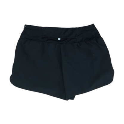 Black Solid Active Shorts